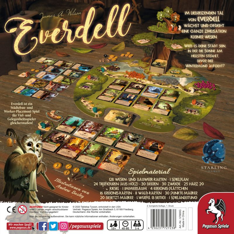 Pegasus Spiele: Everdell – Grundspiel (Deutsch) (57600G)