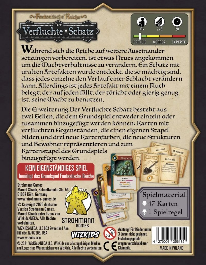 Strohmann Games: Fantastische Reiche – Der verfluchte Schatz Erweiterung (Deutsch) (1757-1148)