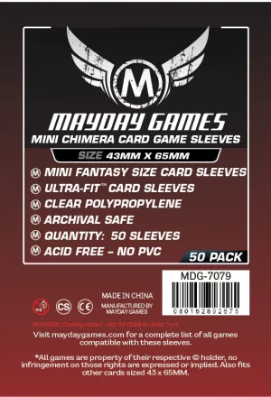 Mayday: Premium Mini Chimera Card Sleeves 41 x 63 mm (50 Stck) (7079)