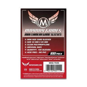 Mayday Card Game Sleeves: Mini Chimera Card Sleeves: 43 x 65 mm (100 Stck.) - Mayday 7045