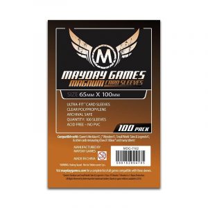 Mayday Card Game Sleeves: Magnum Copper Sleeves: 65 x 100 mm (100 Stck.) "7 Wonders" - Mayday 7102