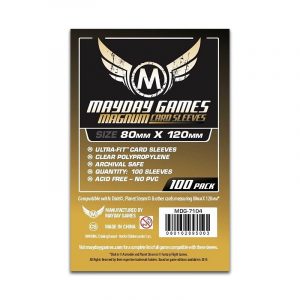 Mayday Card Game Sleeves: Magnum Gold Sleeves: 80 x 120 mm (100 Stck.) "Dixit" - Mayday 7104