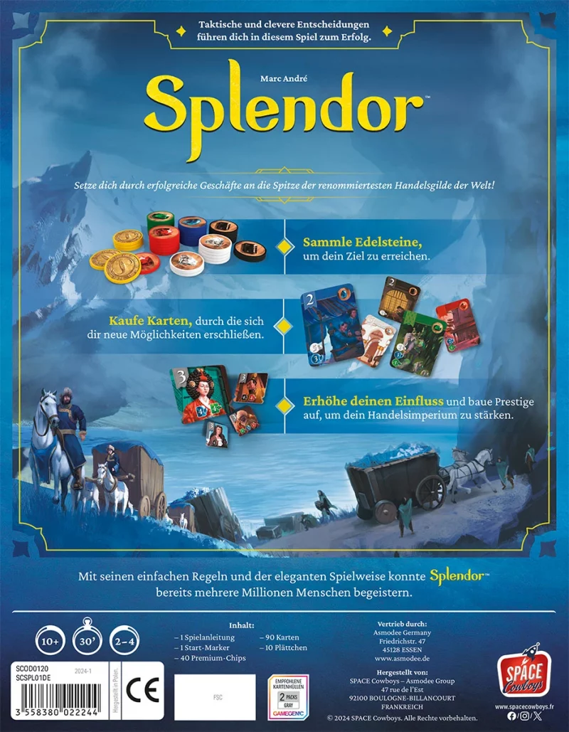 Space Cowboys: Splendor – Nominiert zum Spiel des Jahres 2014 (DE) (SCOD0120)