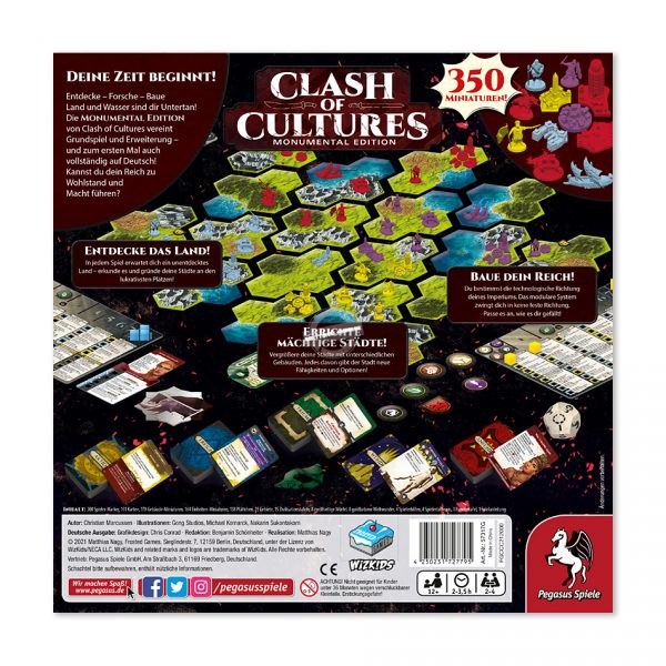 Pegasus Spiele: Clash of Cultures – Monumental Edition (Frosted Games)