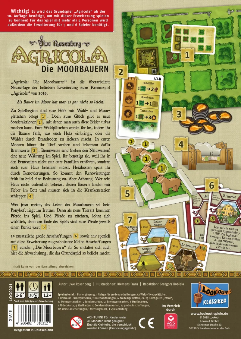 Lookout Games: Agricola – Die Moorbauern Erweiterung (Deutsch) (LOOD0030)