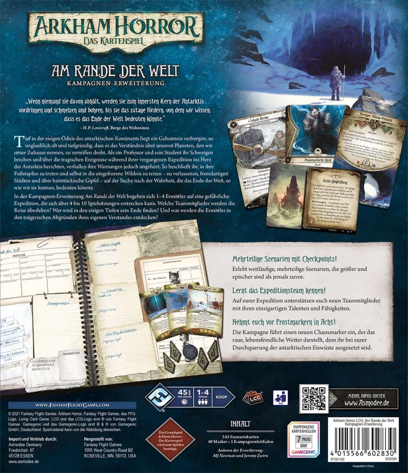 Fantasy Flight Games: Arkham Horror – Das Kartenspiel – Am Rande der Welt Kampagnen-Erweiterung (DE) (FFGD1162)