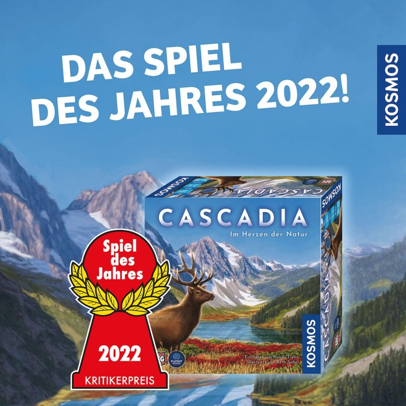 Kosmos Spiele: Cascadia – Spiel des Jahres 2022 (Deutsch) (FKS6825900)