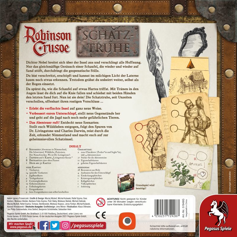 Pegasus Spiele: Robinson Crusoe – Schatztruhe (DE) (51949G)