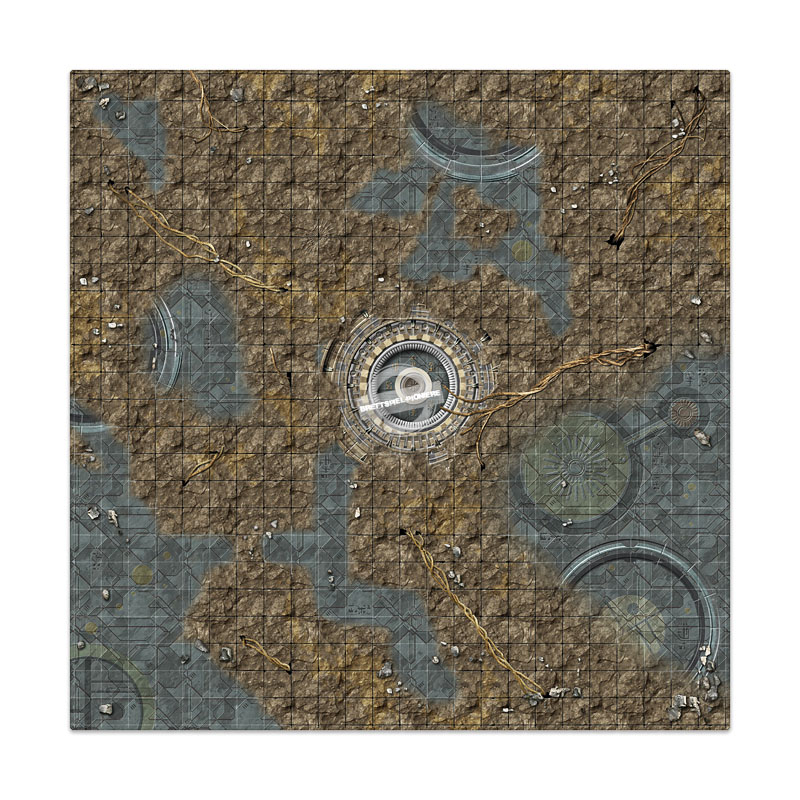Battle Systems: Core Space - Gaming Mat: Alien Catacombs 2x2 (60x60cm)