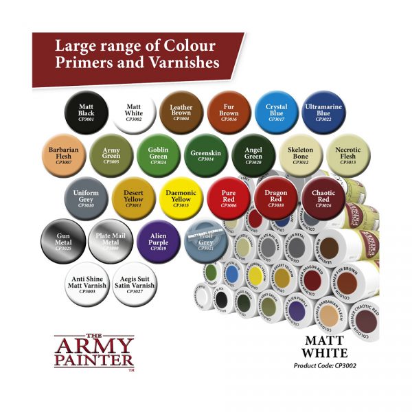 The Army Painter: Color Primer - Grundierung - Matt White 400 ml