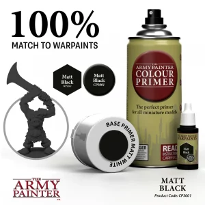 The Army Painter: Color Primer - Grundierung - Matt Black 400 ml (CP3001S)