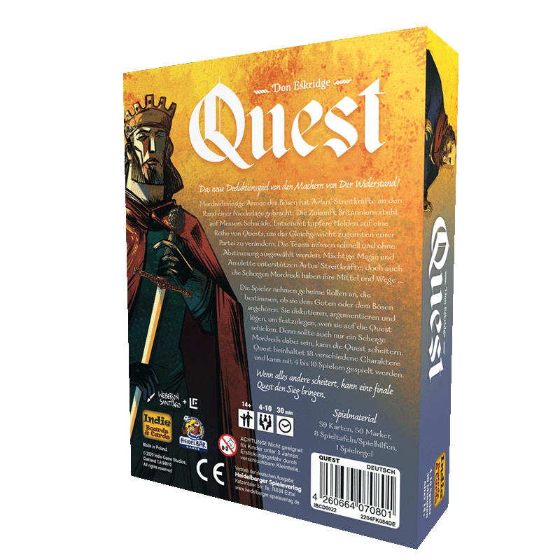 HeidelBär Games & Indie Boards & Cards: Quest (DE) (IBCD0023)