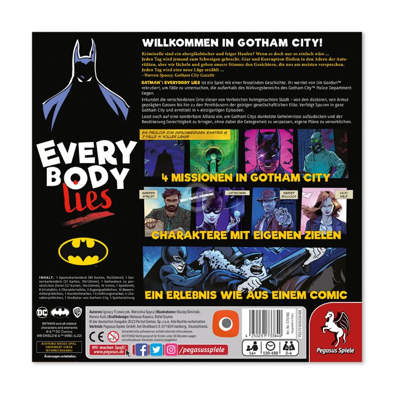 Pegasus Spiele: Batman - Everybody Lies Portal Games