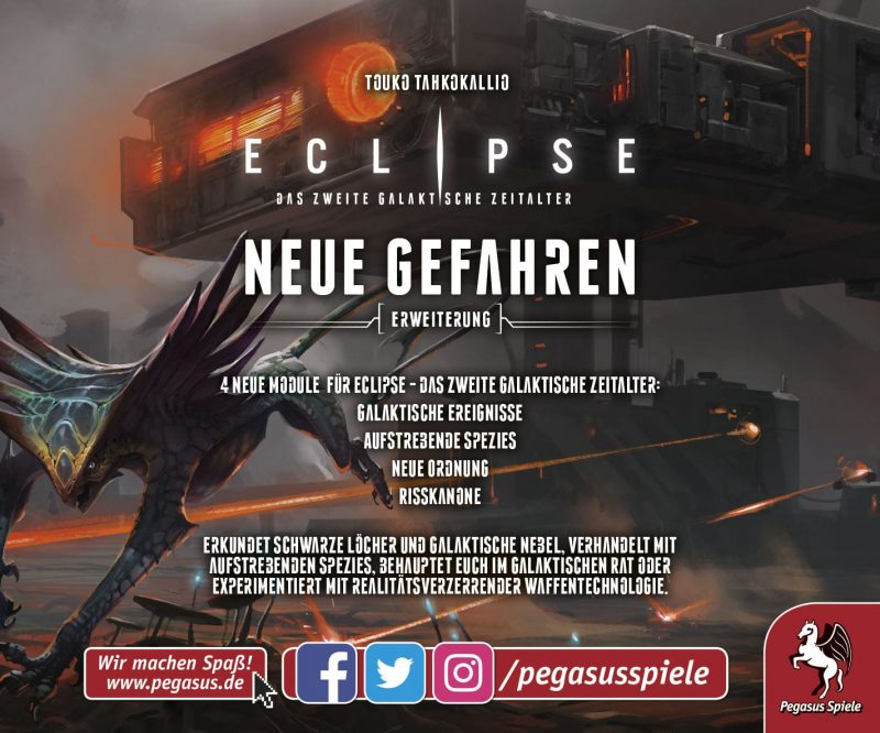 Pegasus Spiele & Lautapelit: Eclipse – Neue Gefahren (DE) (51849G)