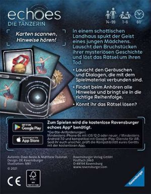 Ravensburger: echoes – Die Tänzerin – Empfohlen Spiel des Jahres 2022 (Deutsch) (RAV20812)