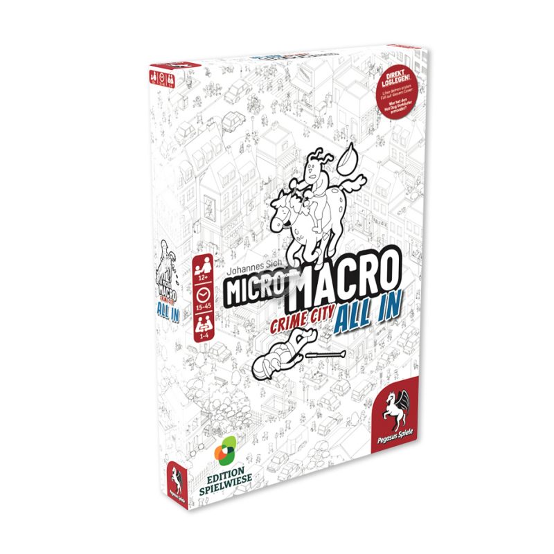 Pegasus Spiele: MicroMacro – Crime City 3 – All In – Edition Spielwiese