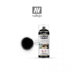 Vallejo: Hobby Paint Spray Primer Premium Black - Grundierung Schwarz 400ml