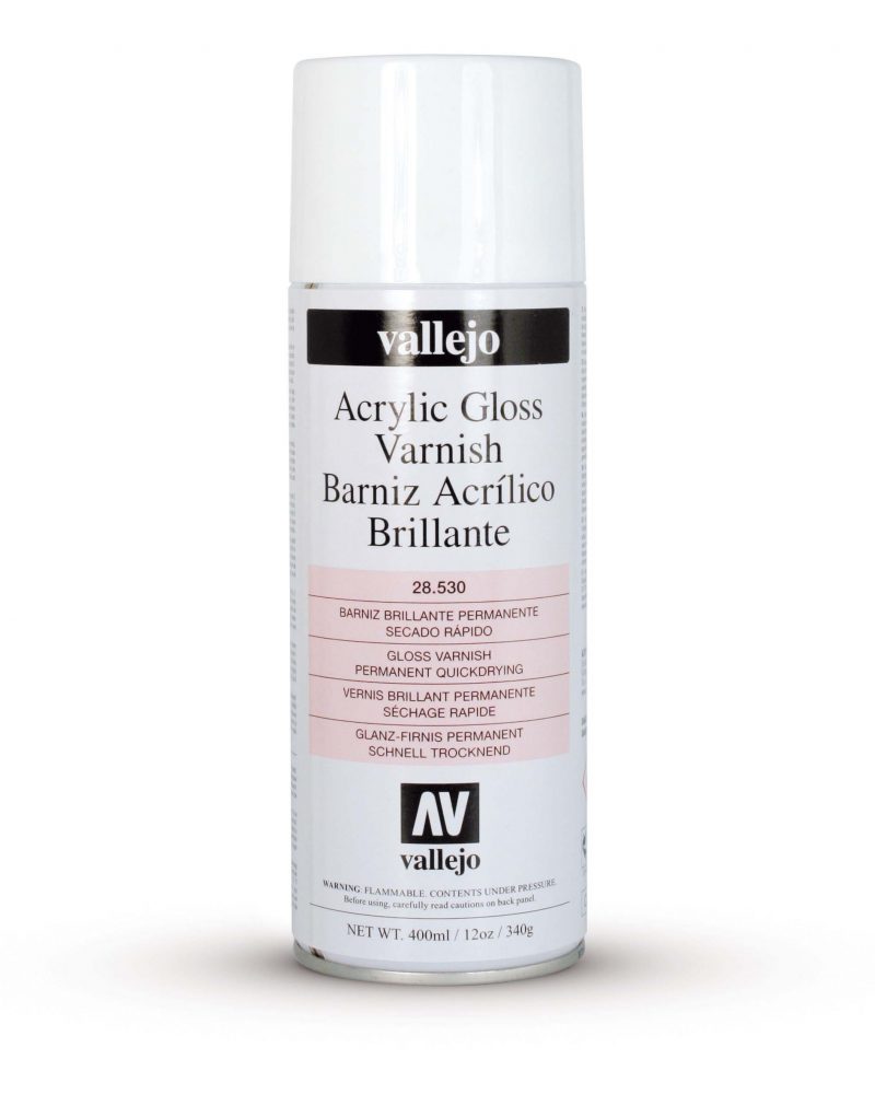 Acrylicos Vallejo: Premium Varnish Spray Brillante Gloss – Brillanter Glanz 400ml (VA28530)