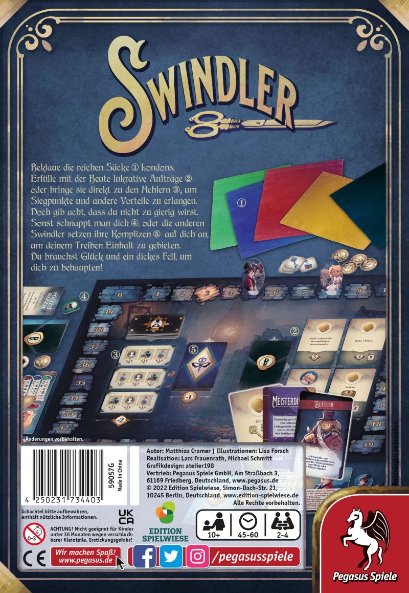 Pegasus Spiele: Swindler – Edition Spielwiese (DE) (59057G)