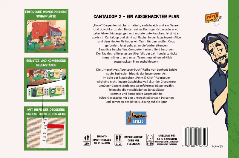 Lookout Games: Cantaloop Buch 2 – Ein ausgehackter Plan (Deutsch) (LOOD0024)
