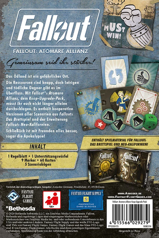 Fantasy Flight Games: Fallout – Atomare Allianz Erweiterung (DE) (FFGD0175)
