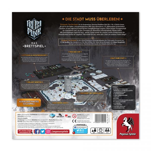 Pegasus Spiele – Frosted Games: Frostpunk