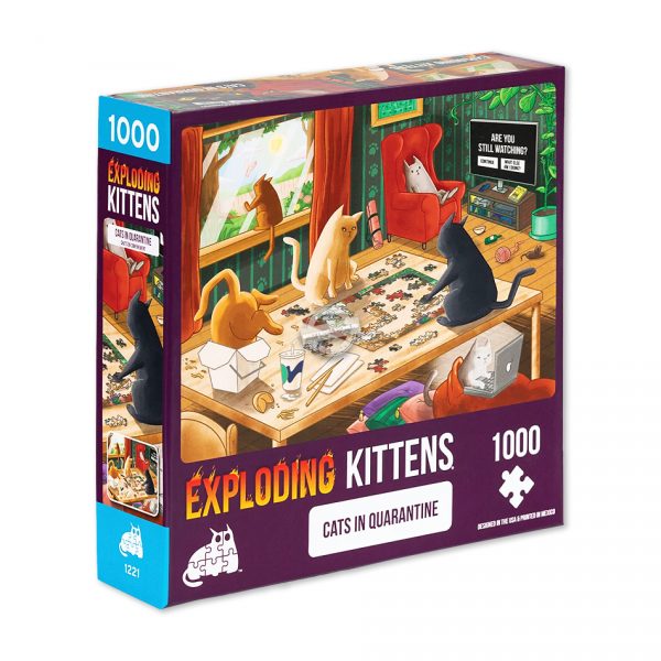 Exploding Kittens Puzzle: Cats in Quarantine (1000 Teile)