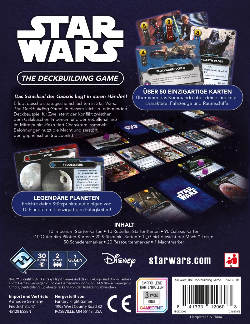 Fantasy Flight Games: Star Wars – The Deckbuilding Game (DE) (FFGD3009)