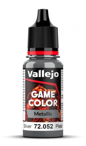 Acrylicos Vallejo: Game Color Metallic – Silver – 18 ml (72052)