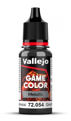 Acrylicos Vallejo: Game Color Metallic – Dark Gunmetal – 18 ml (72054)