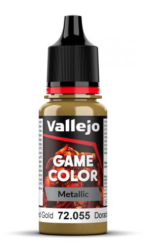 Acrylicos Vallejo: Game Color Metallic – Polished Gold – 18 ml (72055)