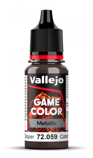 Acrylicos Vallejo: Game Color Metallic – Hammered Copper – 18 ml (72059)