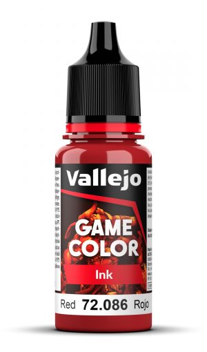 Acrylicos Vallejo: Game Color Ink – Red – 18 ml (VA72086)