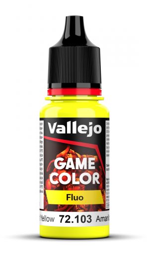 Acrylicos Vallejo: Game Color – Fluorescent Yellow – 18 ml (72103)