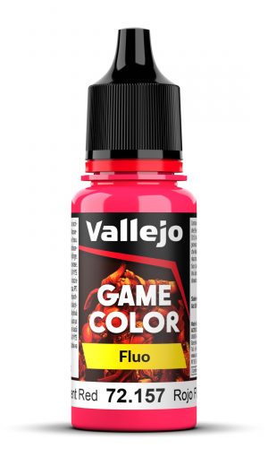 Acrylicos Vallejo: Game Color – Fluorescent Red – 18 ml (72157)