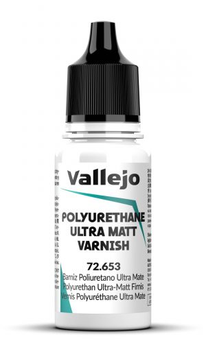 Acrylicos Vallejo: Game Color Auxiliary – Polyurethane Ultra Matt Varnish – 18 ml (72653)