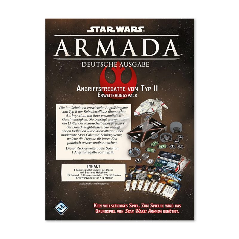 Fantasy Flight Games: Star Wars – Armada – Rebellion - Angriffsfregatte Typ II - Erweiterung (Deutsch)