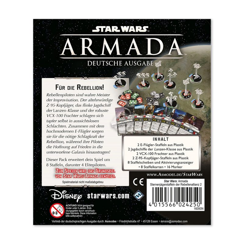 Fantasy Flight Games: Star Wars – Armada – Rebellion - Sternenjäger-Staffeln der Rebellenallianz II - Erweiterung (Deutsch)