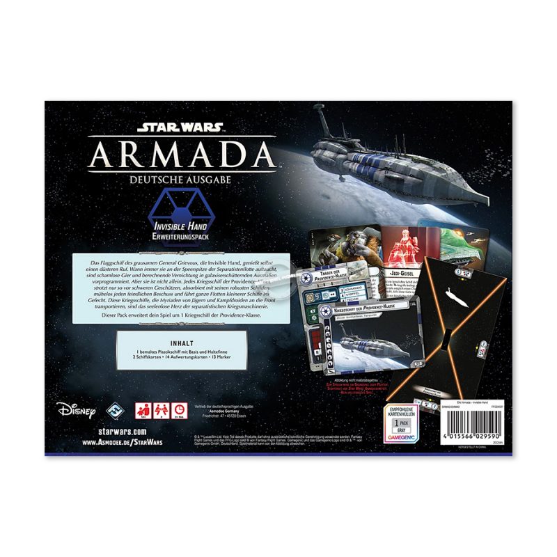 Fantasy Flight Games: Star Wars – Armada – Separatistenallianz - Invisible Hand (Deutsch)