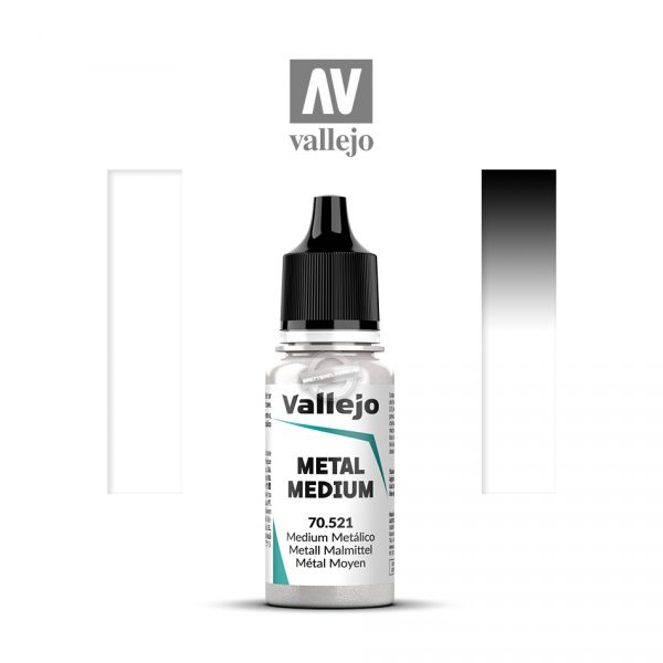 Acrylicos Vallejo: Game Color Auxiliary – Metallic Medium – 18 ml (VA70521)