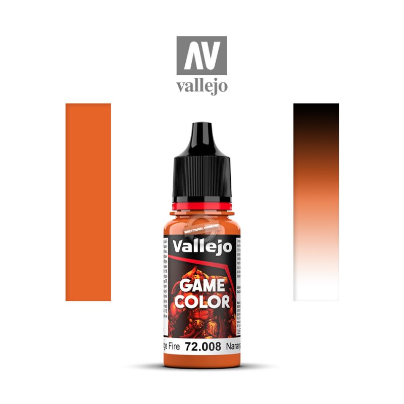 Acrylicos Vallejo: Game Color – Orange Fire – 18 ml (VA72008)