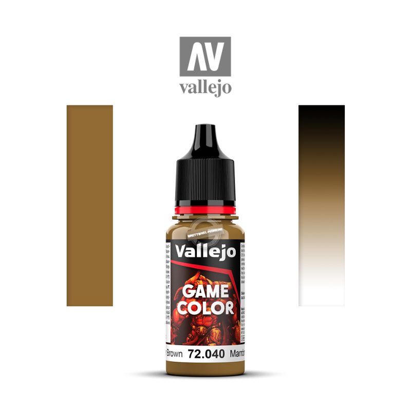 Acrylicos Vallejo: Game Color – Leather Brown – 18 ml (VA72040)
