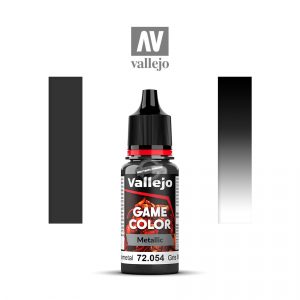 Acrylicos Vallejo: Game Color Metallic – Dark Gunmetal – 18 ml (VA72054)