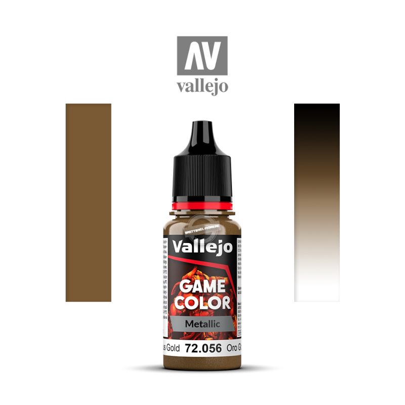 Acrylicos Vallejo: Game Color Metallic – Glorious Gold – 18 ml (VA72056)