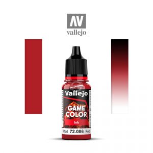Acrylicos Vallejo: Game Color Ink / Washes – Red – 18 ml (VA72086)