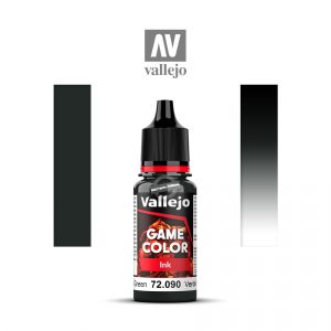 Acrylicos Vallejo: Game Color Ink / Washes – Black Green – 18 ml (VA72090)