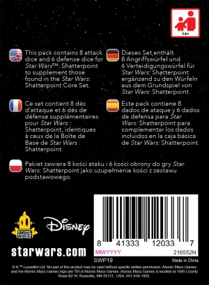 Atomic Mass Games: Star Wars - Shatterpoint - Dice Pack Erweiterung (Deutsch) (AMGD1006)