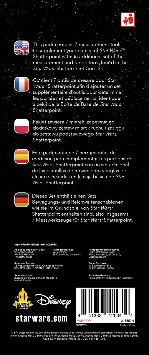 Atomic Mass Games: Star Wars - Shatterpoint - Measurement Tools Erweiterung (Deutsch) (AMGD1007)