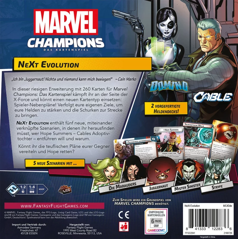 Fantasy Flight Games: Marvel Champions – Das Kartenspiel – NeXt Evolution Erweiterung (Deutsch) (FFGD2941)
