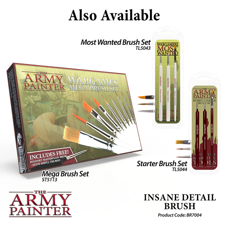 The Army Painter: Wargamer Brush – Insane Detail (BR7004P)